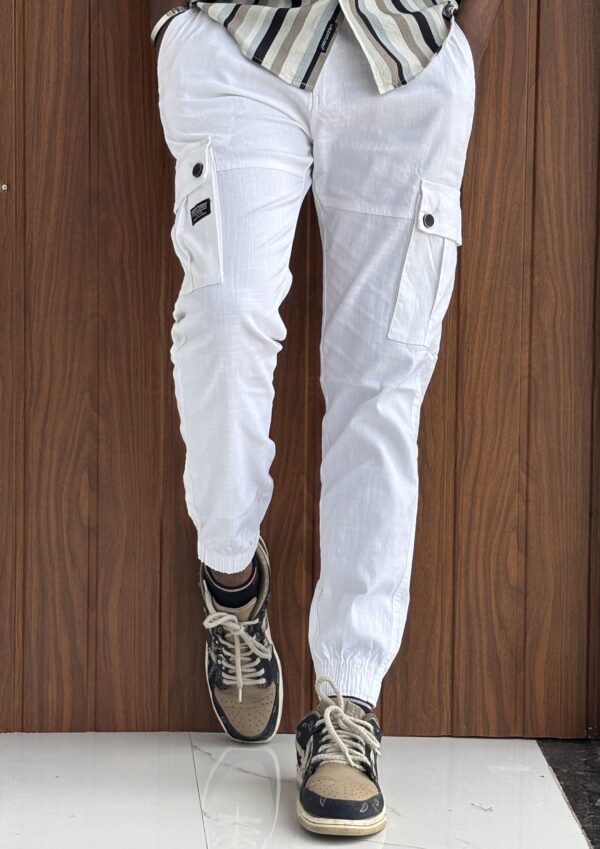 LINEN CARGO(WHITE)