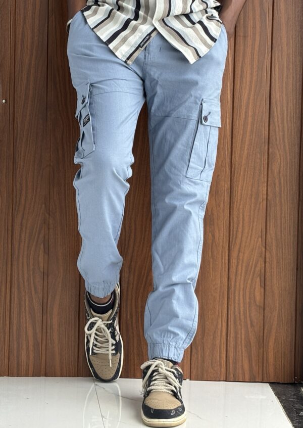 LINEN CARGO(BLUE)
