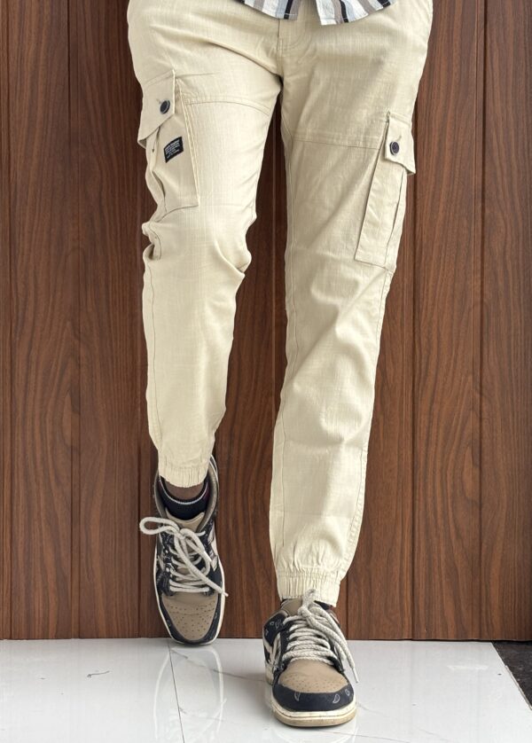 LINEN CARGO(BEIGE)
