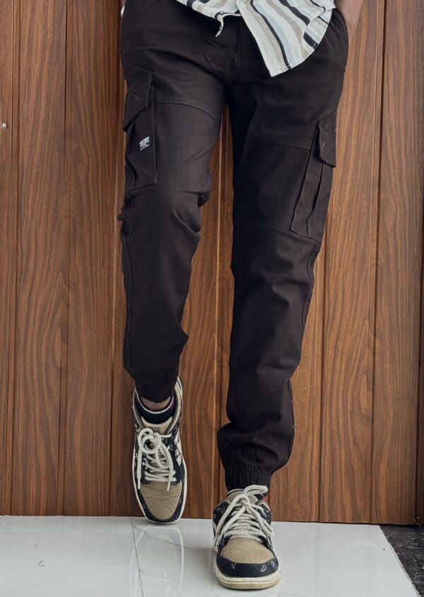 LINEN CARGO(DARK BROWN)