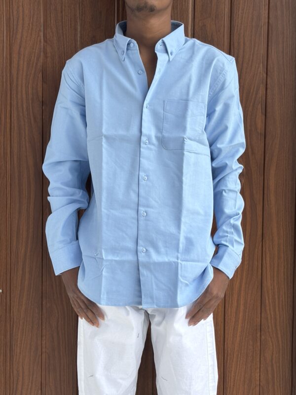 ELBOW PATCH SHIRT(BLUE) - Image 2