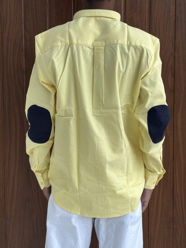 ELBOW PATCH SHIRT(YELLOW)