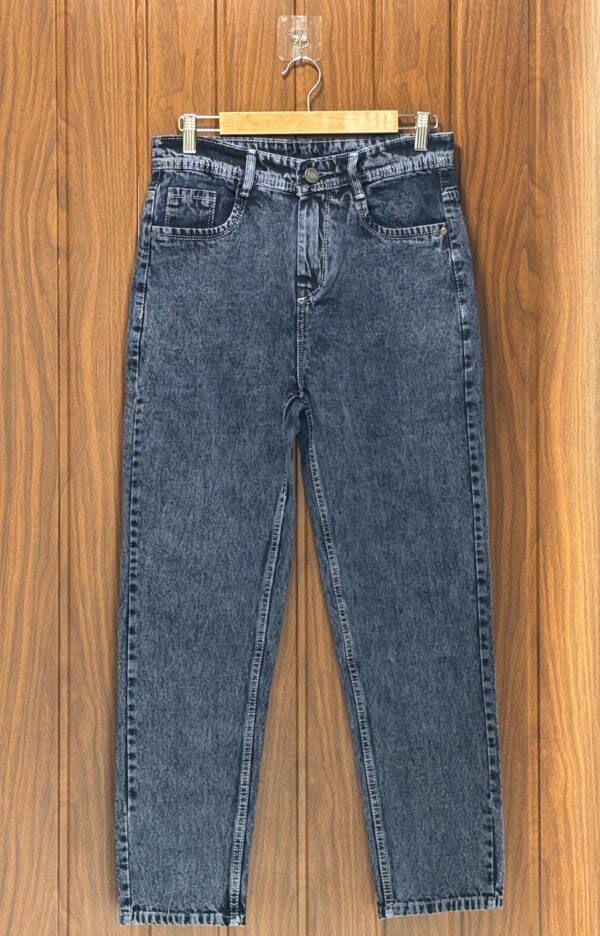 MOM FIT PANT(ACIDWASH BLUE)