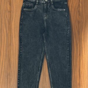 MOM FIT PANT (ACIDWASH BLACK)