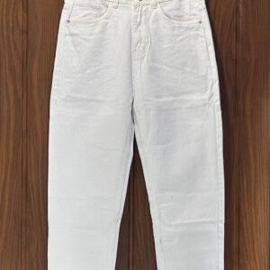 MOM FIT PANT (WHITE)