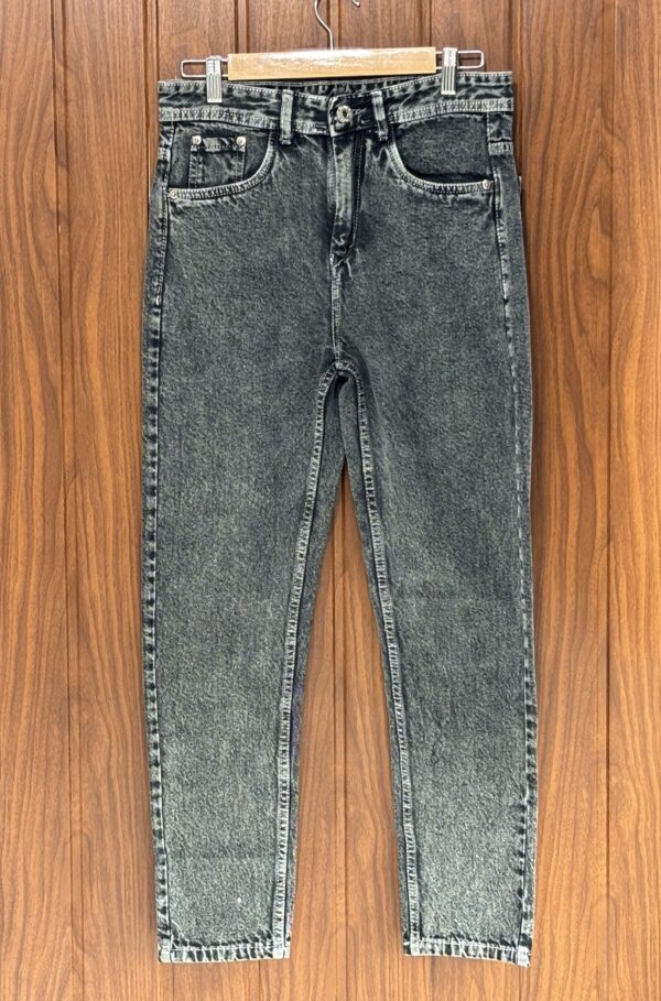 MOM FIT PANT(ACIDWASHED GREEN)