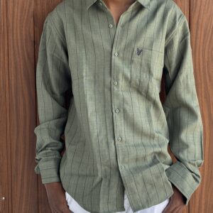 STRIPED SHIRT(GREEN)