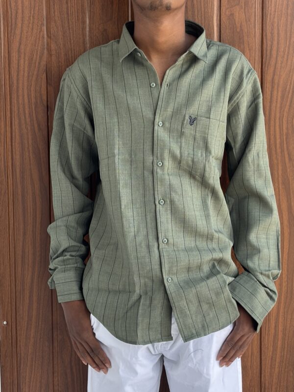STRIPED SHIRT(GREEN)