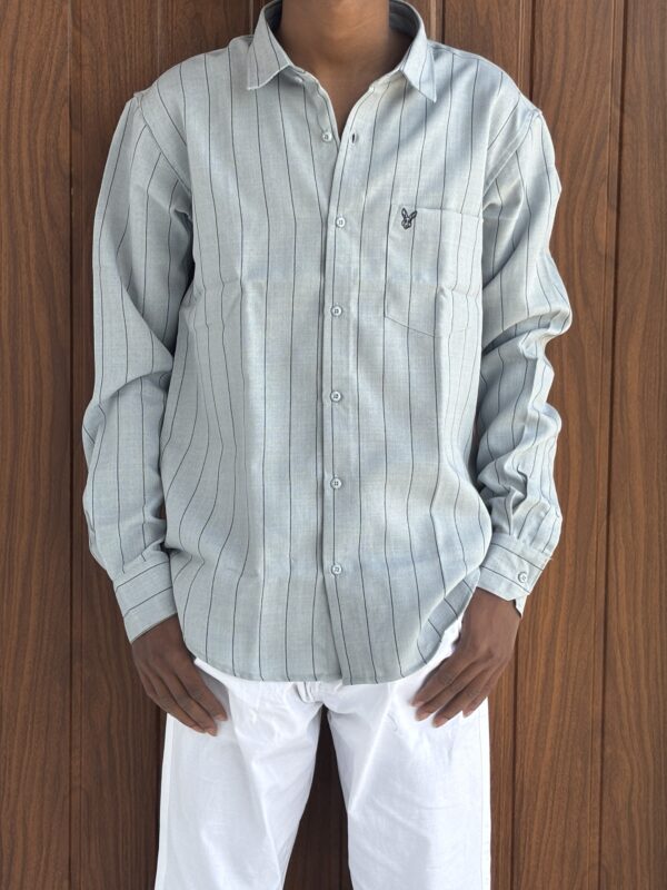 STRIPED SHIRT(ASH)