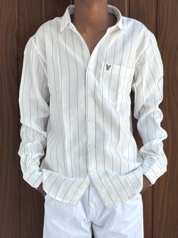 STRIPED SHIRT(WHITE)