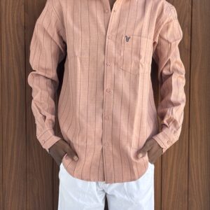 STRIPED SHIRT(PEACH)