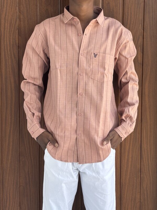 STRIPED SHIRT(PEACH)