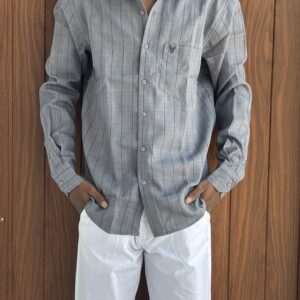 STRIPED SHIRT(GREY)