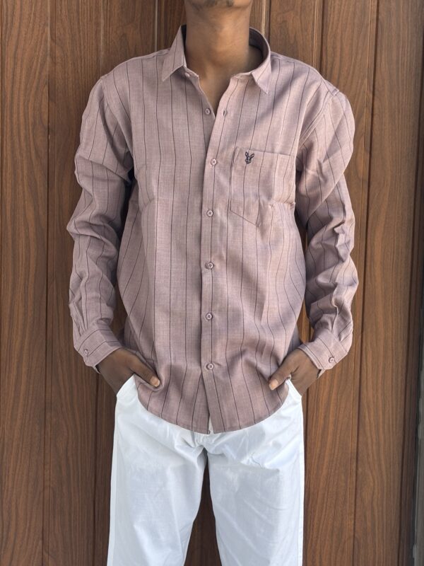 STRIPED SHIRT(LAVENDER)