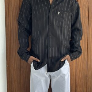 STRIPED SHIRT(BLACK)