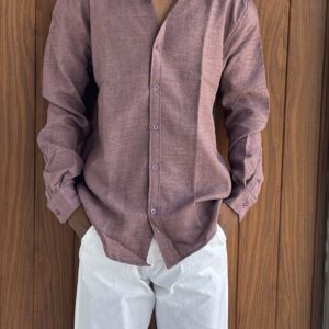 LINEN SHIRT(LAVENDER)