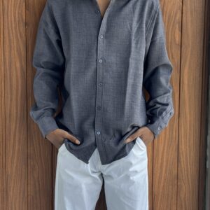 LINEN SHIRT(GREY)