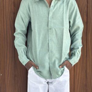 LINEN SHIRT(GREEN)