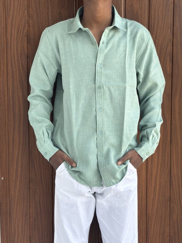 LINEN SHIRT(GREEN)