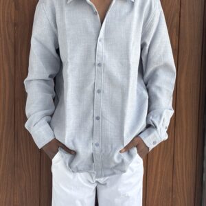 LINEN AHIRT(ASH)