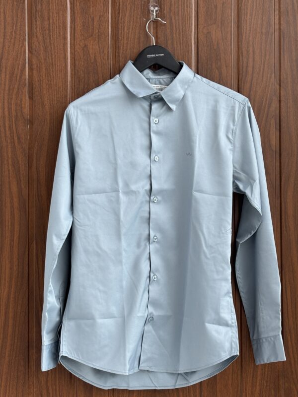 SATIN SHIRT(SKY BLUE)