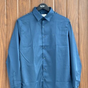SATIN SHIRT(DARK BLUE)