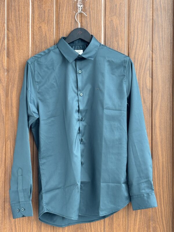 SATIN SHIRT(TEAL)