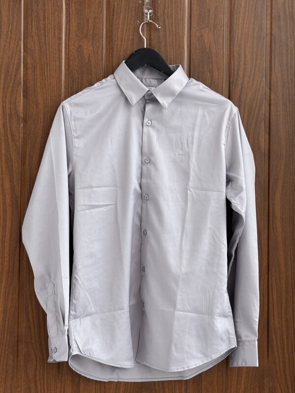 SATIN SHIRT(ASH)