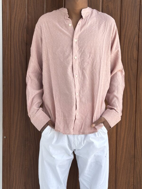 MANDARIN COLLOR SHIRT(LAVENDER)