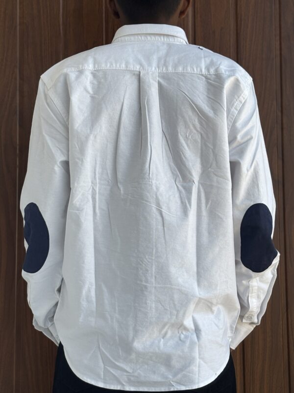 ELBOW PATCH SHIRT(WHITE)