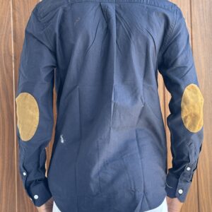 ELBOW PATCH SHIRT(NAVY BLUE)