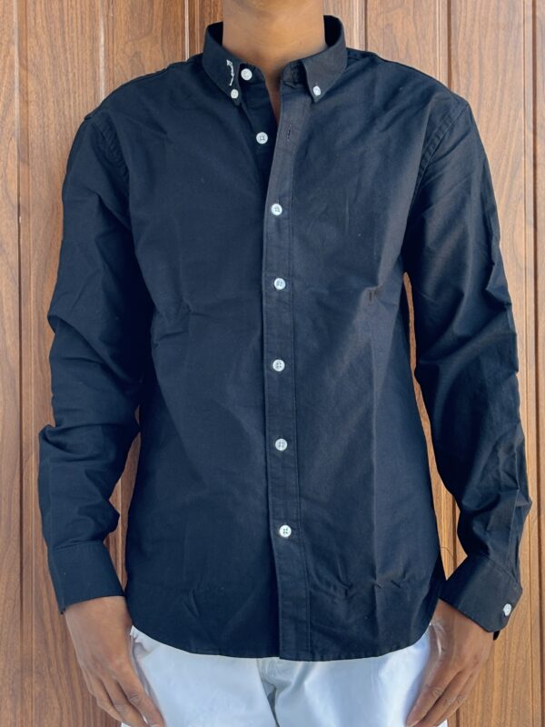 ELBOW PATCH SHIRT(BLACK) - Image 2