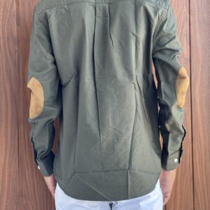 ELBOW PATCH SHIRT(DARK GREEN)