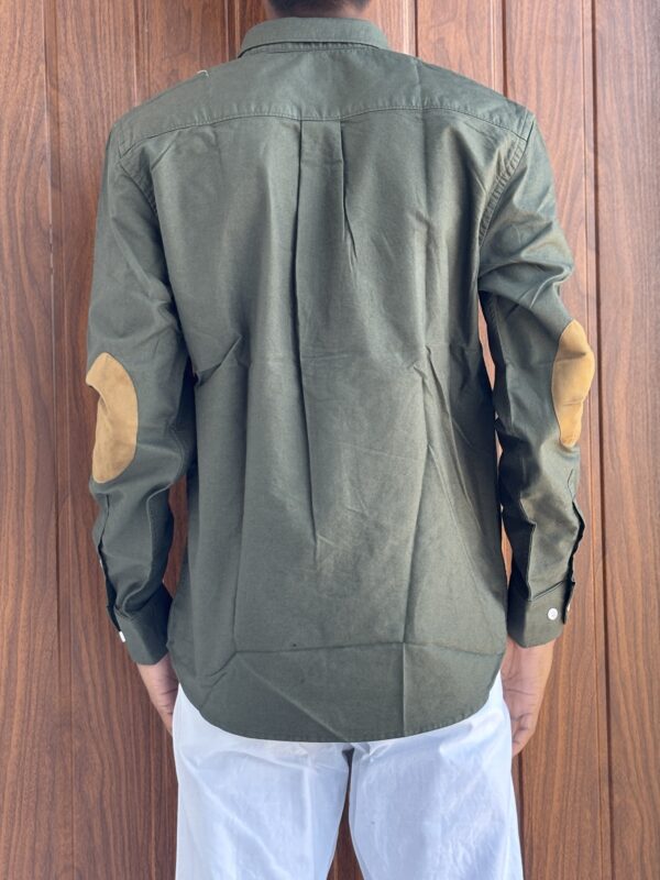 ELBOW PATCH SHIRT(DARK GREEN)