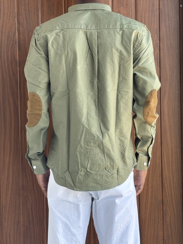 ELBOW PATCH SHIRT(GREEN)