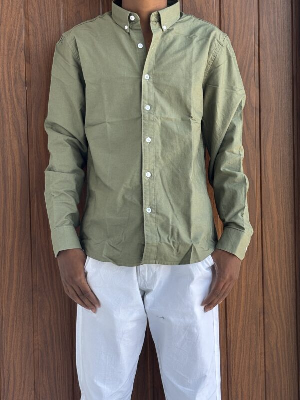 ELBOW PATCH SHIRT(GREEN) - Image 2