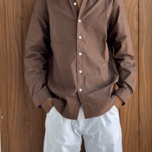 PLAIN SHIRT(BROWN)