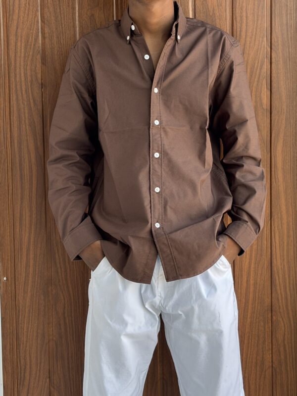 PLAIN SHIRT(BROWN)