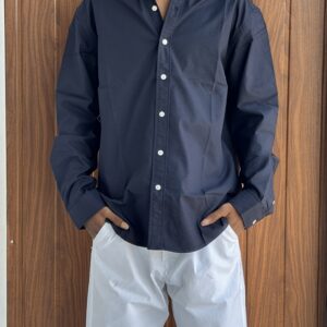 PLAIN SHIRT(NAVY BLUE)