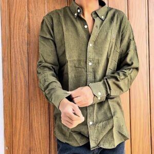 LINEN SHIRTS(OLIVE GREEN)