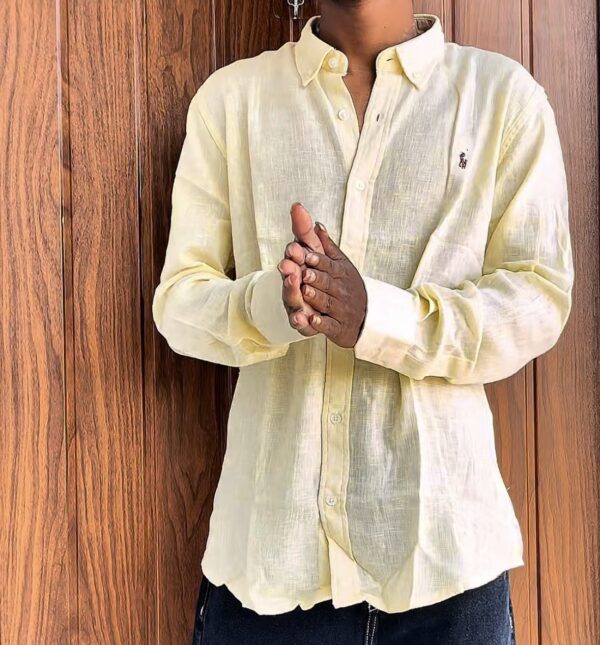 LINEN SHIRTS(YELLOW)