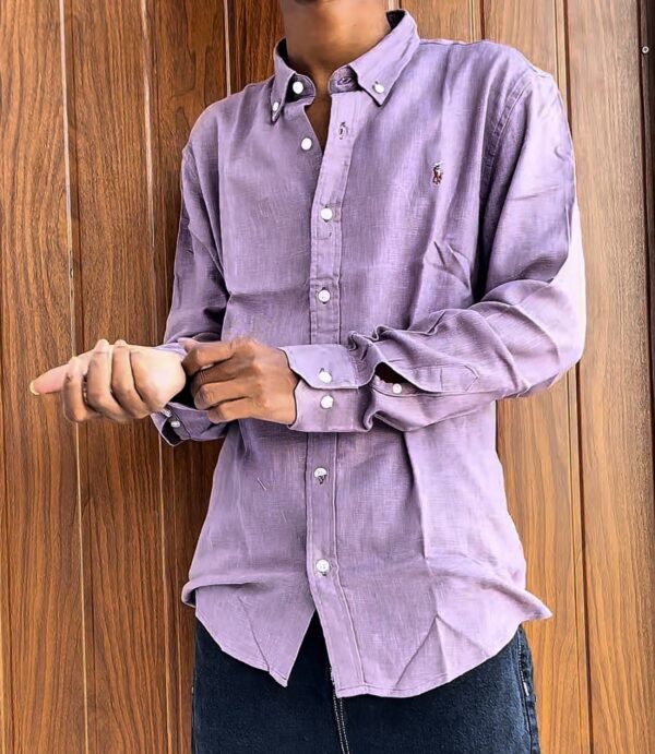 LINEN SHIRTS(PURPLE)