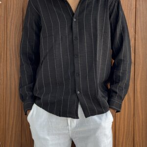 LINEN STRIPES (BLACK)