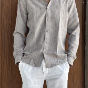 LINEN STRIPES (ASH)