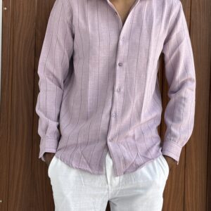 LINEN STRIPES(PURPLE)