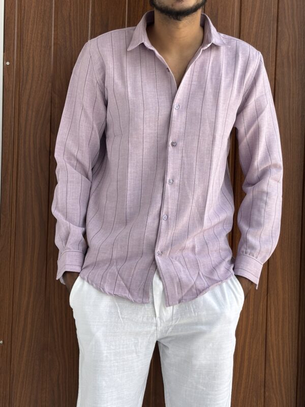 LINEN STRIPES(PURPLE)