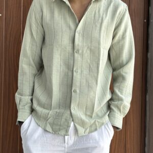 LINEN STRIPES(PISTA GREEN)