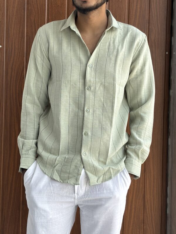 LINEN STRIPES(PISTA GREEN)