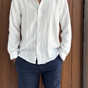LINEN STRIPES (WHITE)