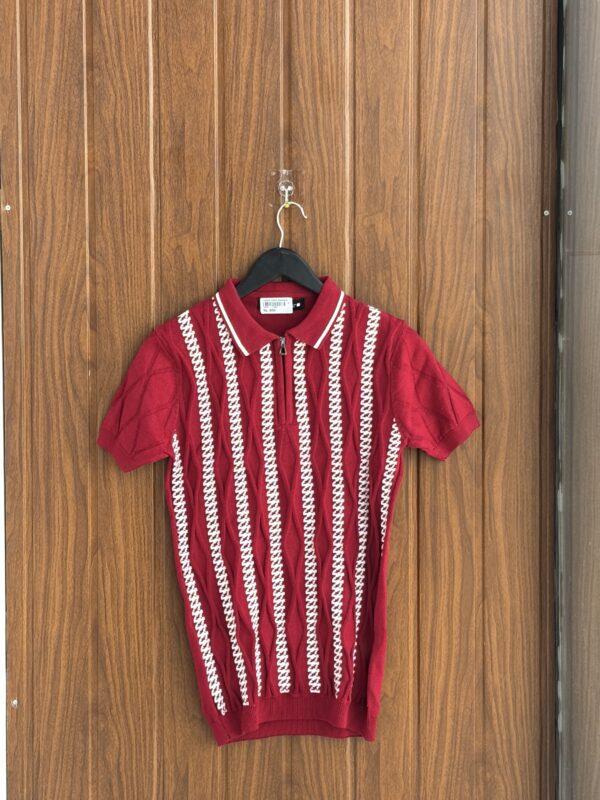 ZIPPER POLOS(RED)